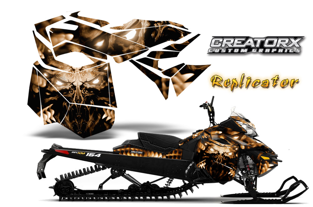 Skidoo Rev XM Graphics Kit Replicator Brown
